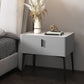 Stone Top Nightstand met 4 poten glamournachttafel met lade