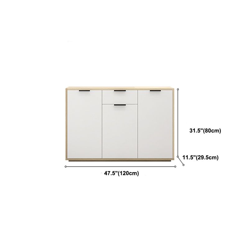 Sideboard in legno ingegnerizzato per la parte contemporaneo bianco per sala da pranzo