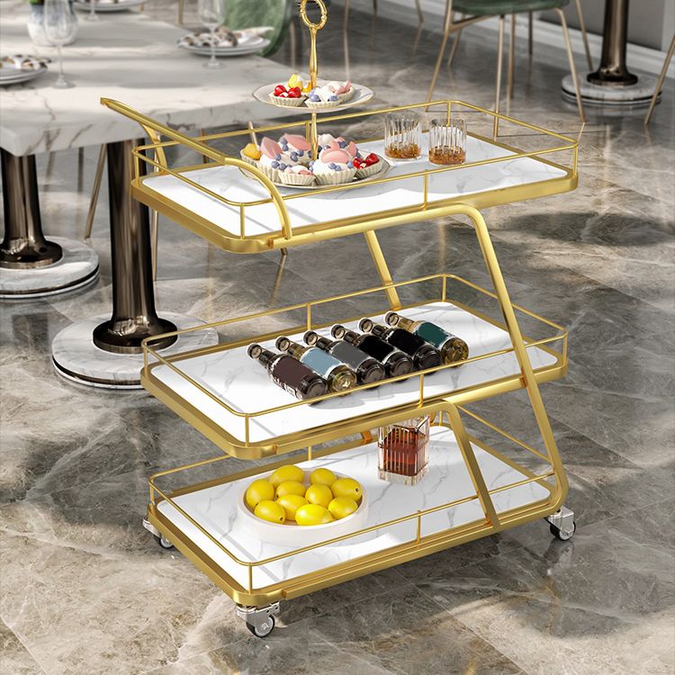 Rolling Contemporary Prep Table Metal Prep Table for Kitchen Clearhalo 'furn' 'furn_kitchen_islands_carts' 'Furniture' 'Kitchen & Dining Furniture' 'Kitchen Islands & Carts' 'kitchen_islands_carts' 1200x1200_ed48c48a-2b23-416e-83ce-61e135b9b5c3