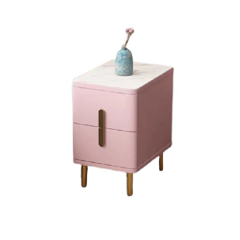 Stone Nightstand Classic Glam Bedside Cabinet with 2 Drawers Clearhalo 'Bedroom Furniture' 'furn' 'furn_night_stand' 'Furniture' 'night_stand' 'Nightstands' 1200x1200_ed4954af-c375-4ed9-99d3-21f83eb0369f