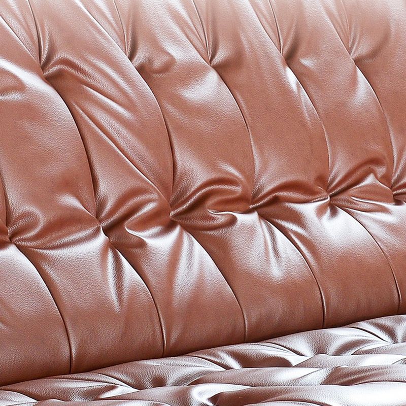 Stainless Steel Classic Industrial Tufted Split-Back Sofa 35.43"High Tuxedo Arm Sofa Clearhalo 'furn' 'furn_sofas' 'Furniture' 'furniture_sofas' 'kitchen' 'kitchen_sofas' 'Living Room Furniture' 'Sofa' 'sofas' 1200x1200_ed4b0169-9a51-4635-8fb6-006aa3b32639