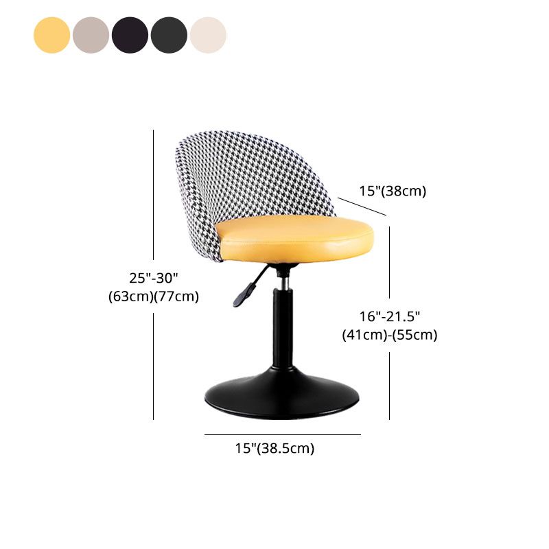 Contemporary Adjustable Height Footrest Barstool Matte Finish Upholstered Stool Clearhalo 'Bar Furniture' 'Bar Stools' 'bar_stools' 'Furniture' 'furniture_bar_stools' 'Kitchen & Dining Furniture' 1200x1200_ed4bdf2f-99e6-4f89-9dc9-2908402fab59