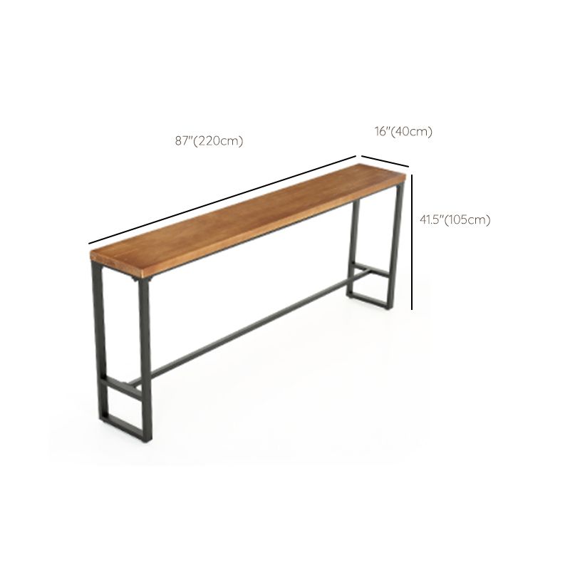Industriële 1/5/9 stukken Balk Tafel Set rechthoekige houten aanrecht met ontlasting voor café