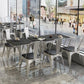 Industrial Style Sintered Stone Dining Table Metallic Base Rectangle and Square Table for Home Clearhalo ' dining_table' 'Dining Tables & Seating' 'Dining Tables' 'furn' 'furn_dining_table' 'Furniture' 'furniture_dining_table' 'Kitchen & Dining Furniture' 'kitchen&dining_furn' 'kitchen' 'kitchen_dining_table' 1200x1200_ed4eac9b-88d8-42c3-bd36-ec083455d770