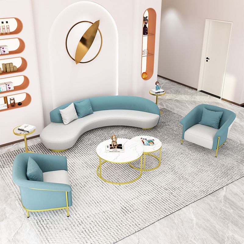 Canapé canapé incurvé contemporain pour le salon, appartement