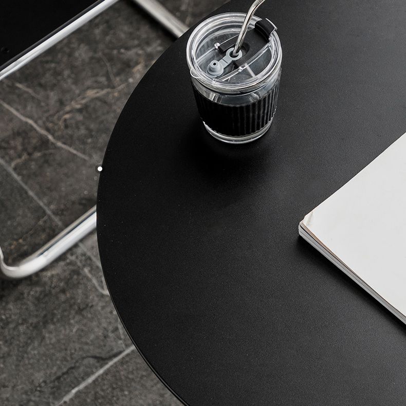 Tavolo da goccia di piedistallo contemporaneo tavolo laterale rotondo per soggiorno