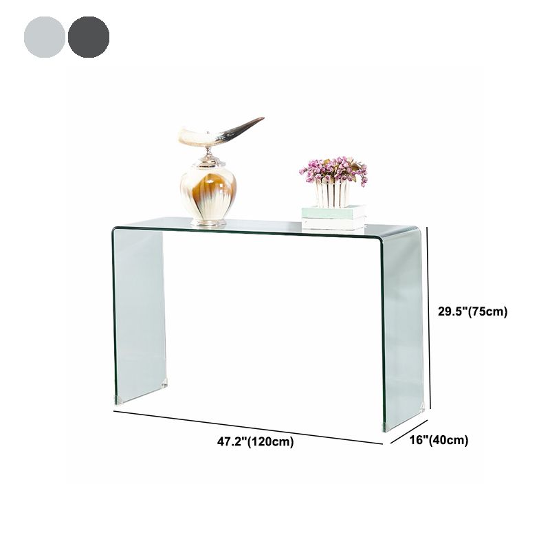 30 "h現代のオフィスデスクアクリル長方形のライティングデスク
