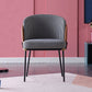 Contemporary Dining Chair Armless Dining Chair with Metal Legs for Kitchen