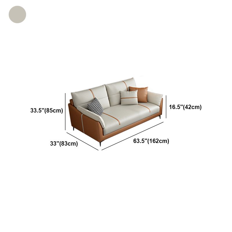 Glam Cushions Pillow Top Arm Stain Resistant Settee for Living Room Clearhalo 'furn' 'furn_sofas' 'Furniture' 'furniture_sofas' 'Living Room Furniture' 'Sofa' 'sofas' 1200x1200_ed523ba9-1006-4bc7-8d68-12b1ec5b7f89