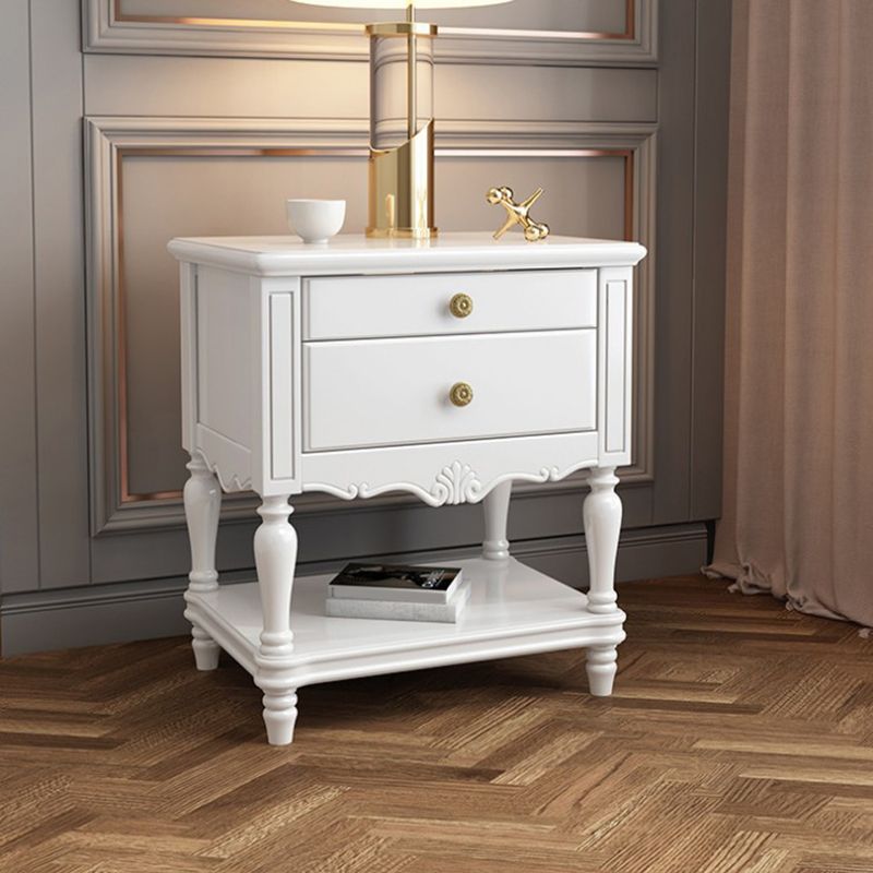 Table de nuit en bois massif de 24,41 "Table