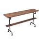 Wood Top Bar-height Table Black and Metal Legs Bar Table for Living Room Clearhalo 'Bar Furniture' 'Bar Tables' 'bar_tables' 'furn' 'furn_bar_tables' 'Furniture' 'Kitchen & Dining Furniture' 1200x1200_ed5471b6-a4c7-4129-bb92-5118320f8d83