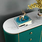 Glam Stone Storage Chest Home 16" W Vertical Chest with 3 Drawers
