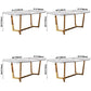 Metal Traditional Luxury Rectangle Indoor Table Sintered Stone Dining Table with Trestle Clearhalo ' dining_table' 'Dining Tables & Seating' 'Dining Tables' 'furn' 'furn_dining_table' 'Furniture' 'furniture_dining_table' 'Kitchen & Dining Furniture' 'kitchen&dining_furn' 'kitchen' 'kitchen_dining_table' 1200x1200_ed5aa4d5-32c7-477b-bbf1-08cf93154483