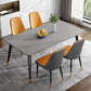 Glam Style Furniture Rectangle Stone Dining Room Table for Kitchen Clearhalo 'Dining Tables & Seating' 'Dining Tables' 'dining_table' 'furn' 'furn_dining_table' 'Furniture' 'Kitchen & Dining Furniture' 1200x1200_ed5b0b36-675f-4748-92c4-1e6cade6a94c