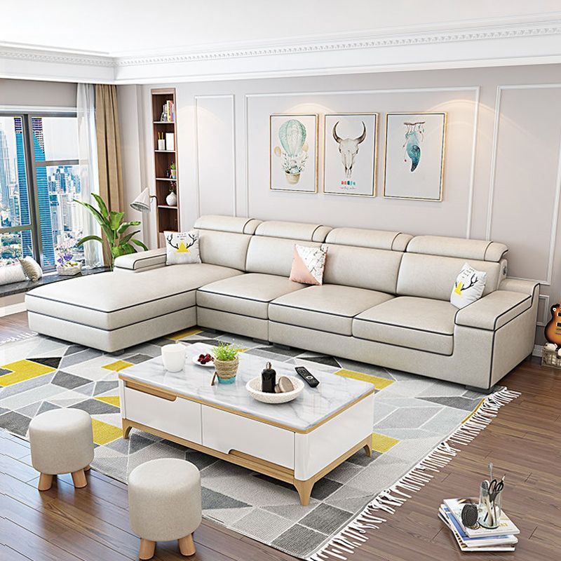 Scandinavian Pillow Top Arm Sectional with Storage for Living Room Clearhalo 'furn' 'furn_sectionals' 'Furniture' 'furniture_sectionals' 'Living Room Furniture' 'Sectionals' 1200x1200_ed5b9935-bbae-424e-ae85-4a8a480ab1eb