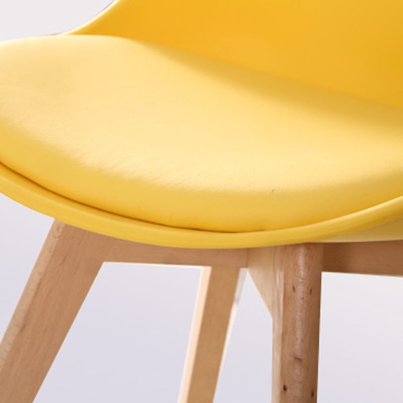 Upholstered Armless Dining Chairs Solid Back Side Chairs with Wood Legs Clearhalo ' kitchen&dining_furn' 'Dining Chairs' 'Dining Tables & Seating' 'dining_chair' 'Furniture' 'furniture_dining_chair' 'Kitchen & Dining Furniture' 'kitchen' 1200x1200_ed5c9200-c313-427e-b25f-2caa6852db3f