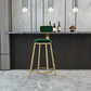 Scandinavian Armless Metal Frame Bar Stool Low Back Upholstered Bar Stool Clearhalo 'Bar Furniture' 'Bar Stools' 'bar_stools' 'furn' 'furn_bar_stools' 'Furniture' 'Kitchen & Dining Furniture' 1200x1200_ed5cd28b-4a61-4b5b-99c3-e84a9082ebd1