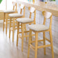 Scandinavian Milk Tea Shop Footrest Stool Matte Finish Solid Wood Bar Stool Clearhalo 'Bar Furniture' 'Bar Stools' 'bar_stools' 'furn' 'furn_bar_stools' 'Furniture' 'furniture_bar_stools' 'Kitchen & Dining Furniture' 1200x1200_ed5ea774-6325-4bda-beae-89cbbded65dc