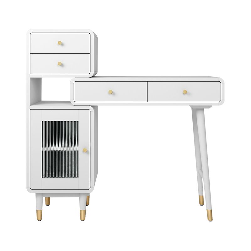 5ドロウの1ドアバニティメイクアップドレッシングテーブルスツール付き-31.5 "w