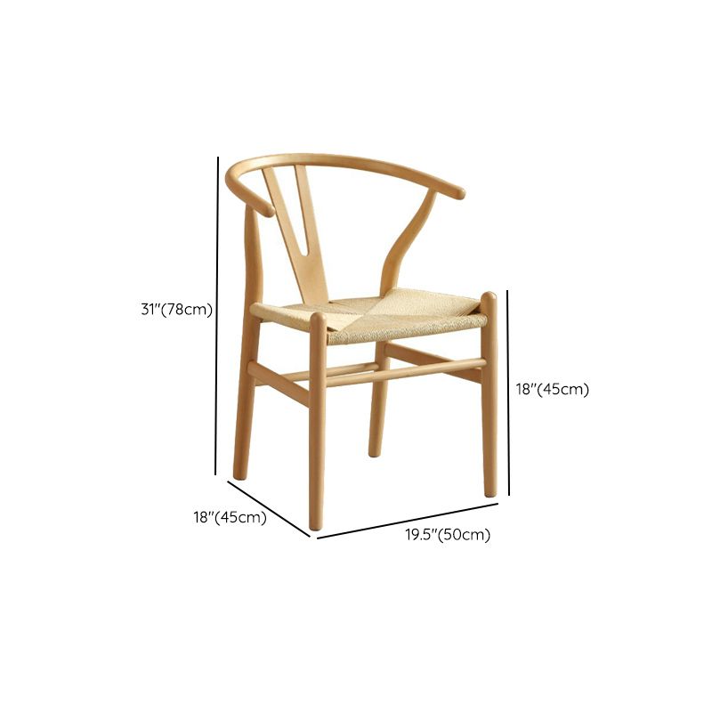 Solid Wood Dining Set 1/2/5 Pcs Rectangle Dining Table and Wishbone Chairs Clearhalo 'Dining Room Sets' 'Dining Tables & Seating' 'dining_room_set' 'furn' 'furn_dining_room_set' 'Furniture' 'Kitchen & Dining Furniture' 1200x1200_ed5f02ac-65cb-4335-8982-3cebc780dbb4