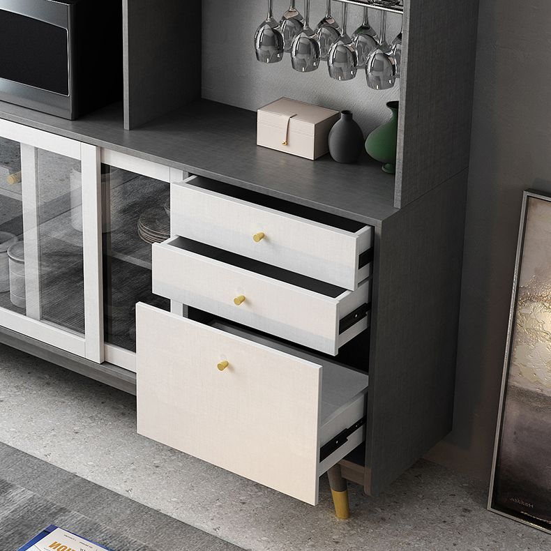 Gabinetto del soggiorno server di pranzo in legno fabbricato con porta scorrevole