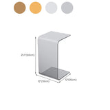 11.81" Wide Side Table Modernistic Acrylic Side End Snack Table