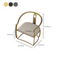 Moderne Armlehre im Rückenlehne Kissenstuhl mit Metallbasis für Wohnzimmer