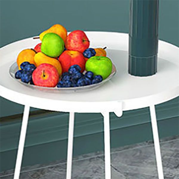 Bandeja redonda Tabla lateral superior 17.7 "/21.6" Table de la cruz de hierro de altura