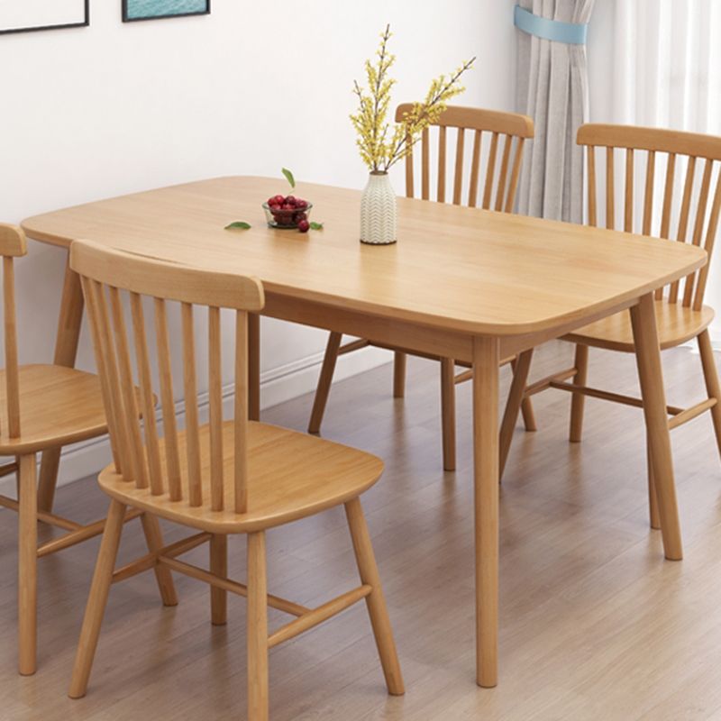 Modern Style Solid Wood Dining Table Brown Rectangle Table for Kitchen Dining Room, 47"L x 29.5"H Clearhalo ' dining_table' 'Dining Tables & Seating' 'Dining Tables' 'furn' 'furn_dining_table' 'Furniture' 'furniture_dining_table' 'Kitchen & Dining Furniture' 'kitchen&dining_furn' 'kitchen' 'kitchen_dining_table' 1200x1200_ed610e4f-5fac-40cf-b1fb-ab784103a771