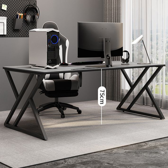 Industrial Stone Gaming Desk 29.53 "hoher rechteckiger Computertisch