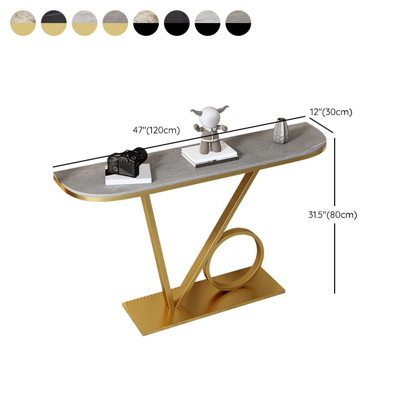 31" H Glam Console Accent Table Antique Finish Console Table
