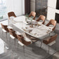 Glam Sintered Stone Kitchen Table Standard Rectangle Shape Dining Table with Pedestal Base Clearhalo ' dining_table' 'Dining Tables & Seating' 'Dining Tables' 'furn' 'furn_dining_table' 'Furniture' 'furniture_dining_table' 'Kitchen & Dining Furniture' 'kitchen&dining_furn' 'kitchen' 'kitchen_dining_table' 1200x1200_ed63a186-ecc8-4852-b694-f425a9a3bdf7