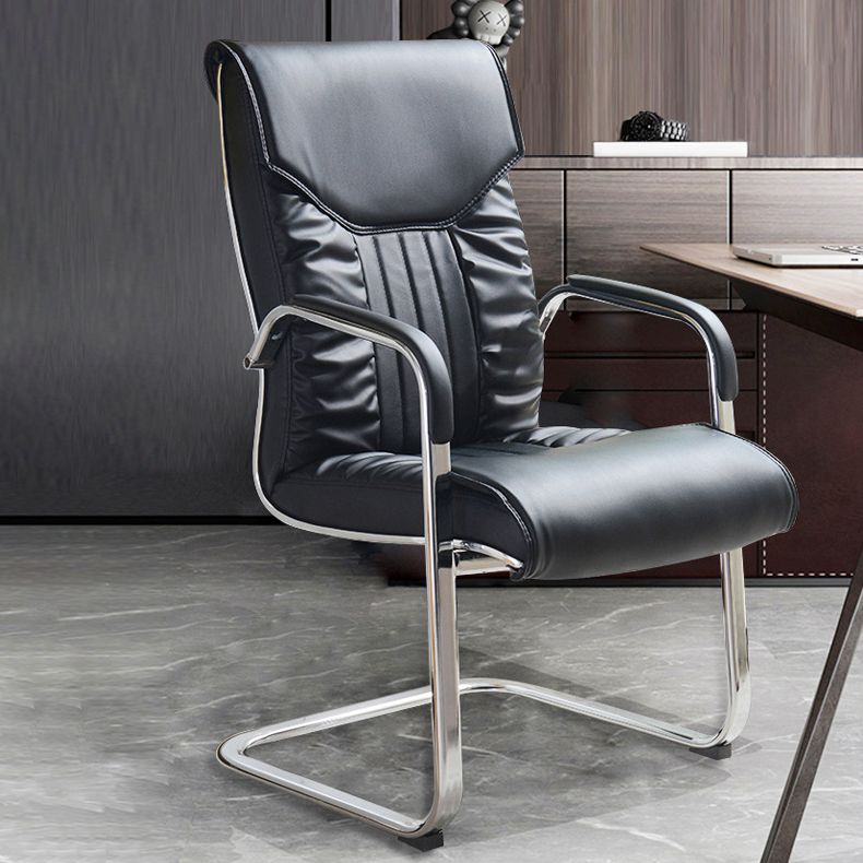 22" Wide Contemporary Executive Chair No Wheels Managers Chair Clearhalo 'furn' 'furn_office_chair' 'Furniture' 'Office Chairs' 'Office Furniture' 'office_chair' 1200x1200_ed6462c6-cd05-481e-a24c-3f96b0c96231