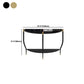 Glam Hall Console Table with 3 Legs 1-shelf Slate Moon Console Table Clearhalo 'Console Tables' 'console_tables' 'Entry & Mudroom Furniture' 'furn' 'furn_console_tables' 'Furniture' 1200x1200_ed65d9ab-3409-4e21-80d4-7e6facded4d7