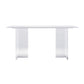 Modern 1/4/5/7 Pieces Dining Table Rectangle Stone Furniture in White Clearhalo 'Dining Room Sets' 'Dining Tables & Seating' 'dining_room_set' 'furn' 'furn_dining_room_set' 'Furniture' 'Kitchen & Dining Furniture' 1200x1200_ed66b0c1-50d1-49bd-93d7-057fd649f8b9