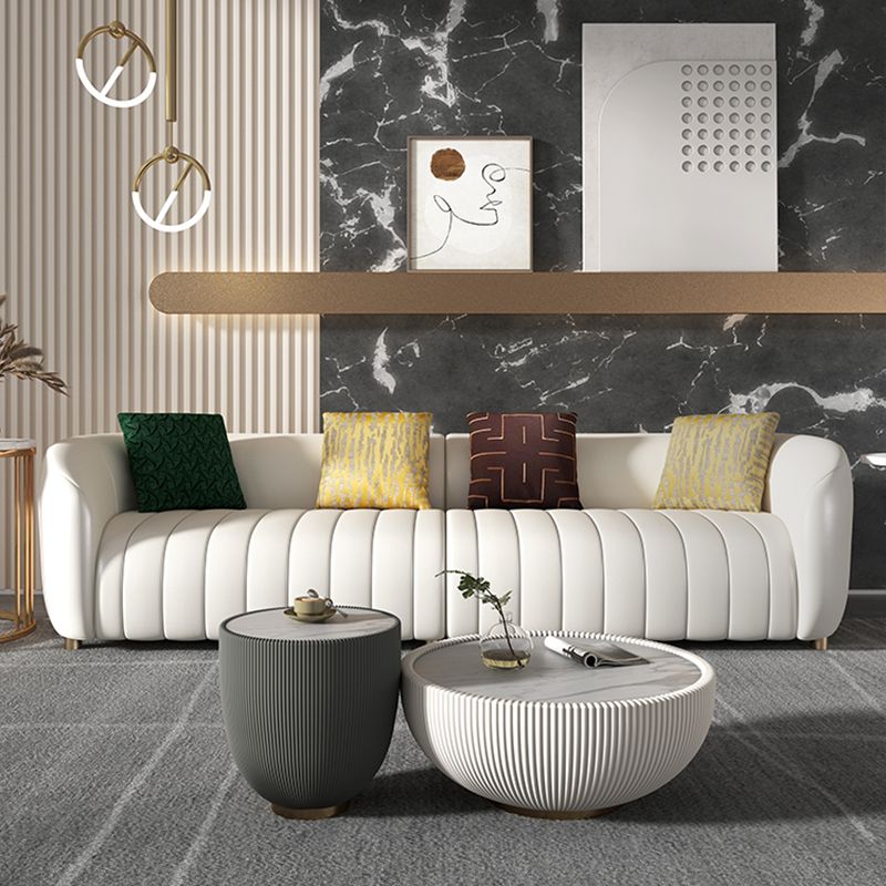 22.83" Wide Tuxedo Arm Sofa White Standard Sofa for Living Room Clearhalo 'furn' 'furn_sofas' 'Furniture' 'Living Room Furniture' 'Sofa' 'sofas' 1200x1200_ed67d49b-f75e-4f11-a346-b98f24d48cd9