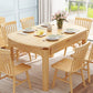 Modern Style Solid Wood Dining Table Brown Round Drop-Leaf Table with 4 Legs Clearhalo ' dining_table' 'Dining Tables & Seating' 'Dining Tables' 'furn' 'furn_dining_table' 'Furniture' 'furniture_dining_table' 'Kitchen & Dining Furniture' 'kitchen&dining_furn' 'kitchen' 'kitchen_dining_table' 1200x1200_ed68b7e5-3bd6-4170-90d6-ff76511d5b52