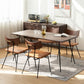Industrial Rectangle 4-foot Home Furniture Solid Wood Dining Table for Home Clearhalo ' dining_table' 'Dining Tables & Seating' 'Dining Tables' 'furn' 'furn_dining_table' 'Furniture' 'furniture_dining_table' 'Kitchen & Dining Furniture' 'kitchen&dining_furn' 'kitchen' 'kitchen_dining_table' 1200x1200_ed68bc06-bd33-4da4-aafd-dfcbdae06096
