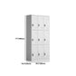 Contemporary Style Metal Wardrobe White Colour Soft Close Doors Wardrobe Closet