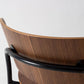 Contemporary Wooden Backrest Counter High Stool with Metal 4 Legs