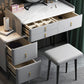 Tabouret de maquillage de vanité en pierre moderne ensemble tabouret gris