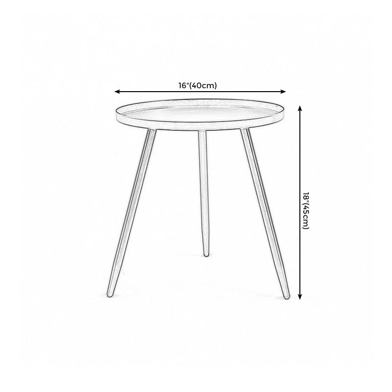 3 Legs Base Design Cocktail Table Multi-color Selection of Metal Round Coffee Table