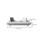 Contemporary Upholstered Solid Color Chaise Chair with Metal Legs Clearhalo 'Chairs & Seating' 'Chaise Lounge' 'chaise_lounge' 'furn' 'furn_chaise_lounge' 'Furniture' 'Living Room Furniture' 1200x1200_ed6cb93b-3879-43a6-9b8f-1db7cb9d840a