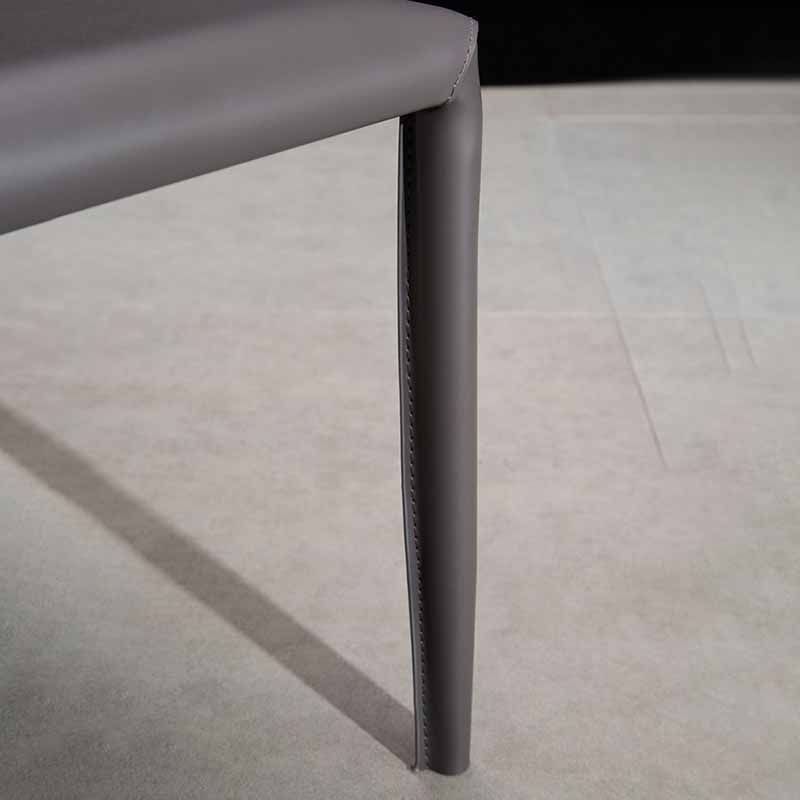 Designer Style Restaurant Solid Back Side Chair Saddle Leather Dining Chair Clearhalo ' kitchen&dining_furn' 'Dining Chairs' 'Dining Tables & Seating' 'dining_chair' 'furn' 'furn_dining_chair' 'Furniture' 'furniture_dining_chair' 'Kitchen & Dining Furniture' 'kitchen' 1200x1200_ed6cfc52-9c7e-49ab-9d1b-fa301cb261cf