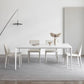Stone Top Dining Table Rectangle Contemporary Dining Table with 4 Legs Clearhalo 'Dining Tables & Seating' 'Dining Tables' 'dining_table' 'furn' 'furn_dining_table' 'Furniture' 'furniture_dining_table' 'Kitchen & Dining Furniture' 'kitchen' 'kitchen_dining_table' 1200x1200_ed6e02fb-0b0e-4aaf-9e23-61924a11c383