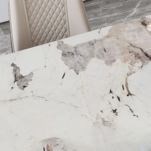 Acrylic Contemporary Rectangular Table Sintered Stone Table for Dining Room Clearhalo ' dining_table' 'Dining Tables & Seating' 'Dining Tables' 'furn' 'furn_dining_table' 'Furniture' 'furniture_dining_table' 'Kitchen & Dining Furniture' 'kitchen&dining_furn' 'kitchen' 'kitchen_dining_table' 1200x1200_ed6e5211-4042-4a97-b958-d0ebe9861901