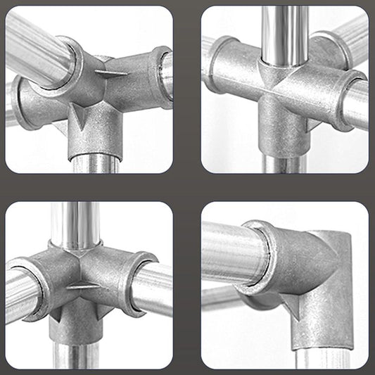 Metal Wardrobe Armoire with Shelves Contemporary Wardrobe Closet