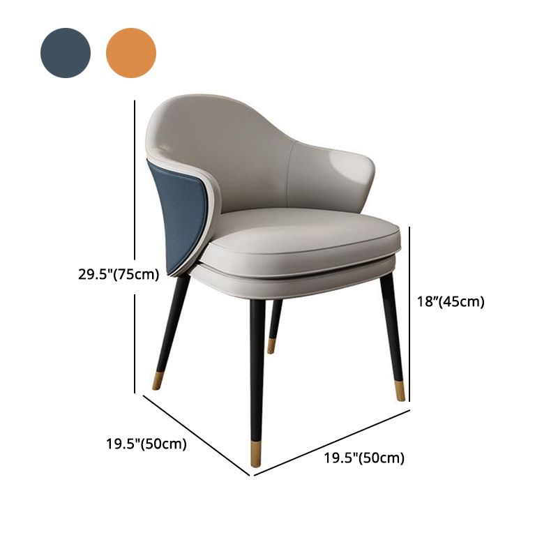 Contemporary 1/4/5 Pieces Dining Set Round Dining Room Table Set with Leather Chairs Clearhalo 'Dining Room Sets' 'Dining Tables & Seating' 'dining_room_set' 'furn' 'furn_dining_room_set' 'Furniture' 'furniture_dining_room_set' 'Kitchen & Dining Furniture' 'kitchen&dining_furn' 'kitchen' 1200x1200_ed71c3bf-edd5-42f7-ac45-e96f46eba513