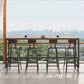 Set tavolo da bar in stile moderno Tavolo da bar rettangolare da 1/2/5 pezzi con sgabelli alti
