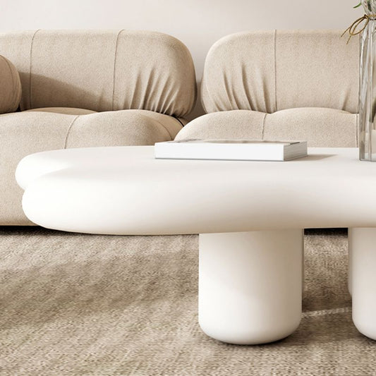 11.81" Tall Scandinavian Style Cocktail Table 4 Legs Coffee Table